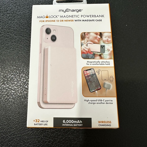 Mag-Lock Magnetic Powerbank - Pink